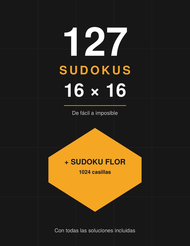 Portada de 127 Sudokus 16x16